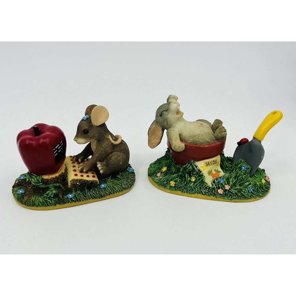Charming Tails Gardening Break 87/364 and Maxine Goes On-Line Figurines 89/702